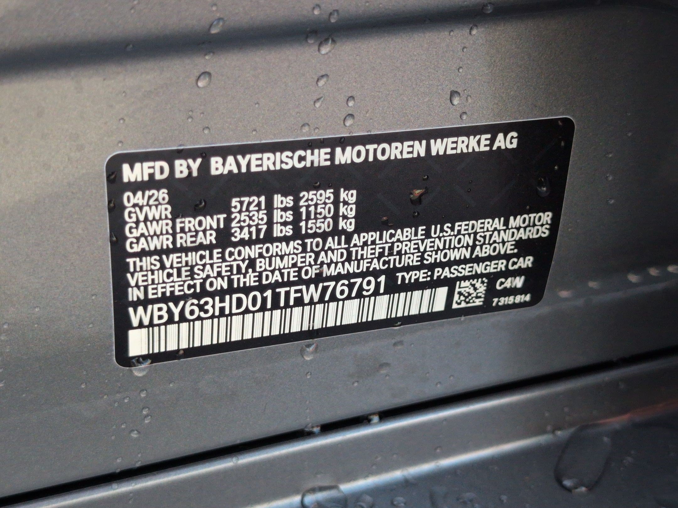 New 2026 BMW i4 eDrive40 w/ Parking Assistance Package RWD image 35