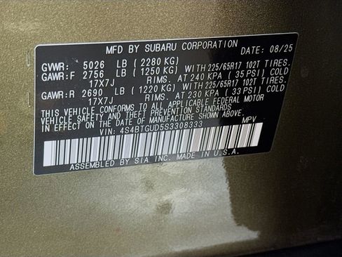 Certified 2025 Subaru Outback Wilderness image 42