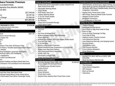 Used 2021 Subaru Forester Premium w/ Popular Package #1 image 9