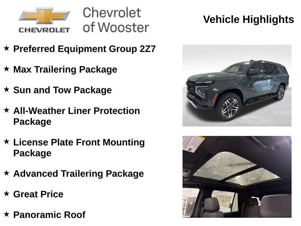 New 2026 Chevrolet Tahoe Z71 w/ Sun And Tow Package AWD/4WD image 2