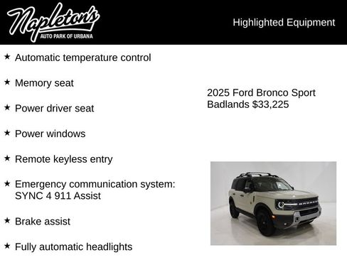 Used 2025 Ford Bronco Sport Badlands image 15