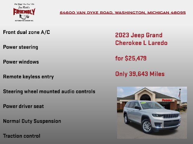 Used 2023 Jeep Grand Cherokee L Laredo w/ Luxury Tech Group I AWD/4WD image 15
