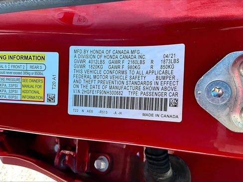Used 2022 Honda Civic Touring image 34