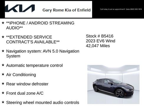 Certified 2023 Kia EV6 Wind AWD/4WD image 14