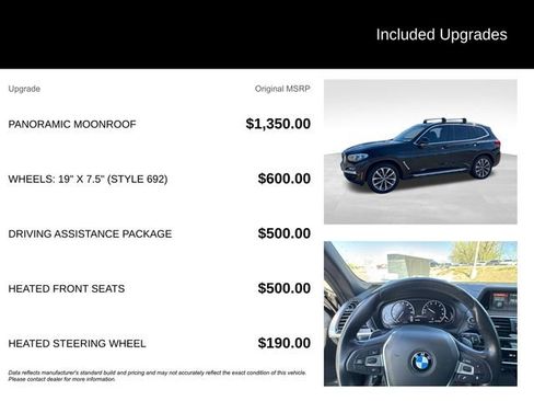 Used 2019 BMW X3 xDrive30i w/ Driving Assistance Package image 5