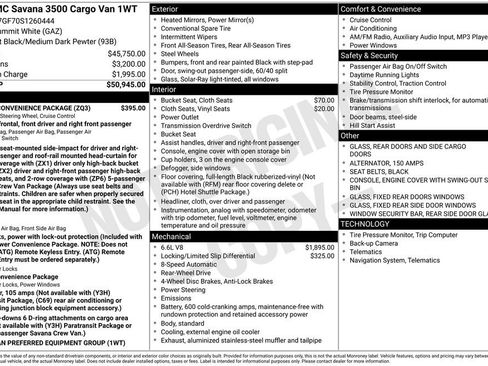 New 2025 GMC Savana 3500 w/ Driver Convenience Package RWD image 28
