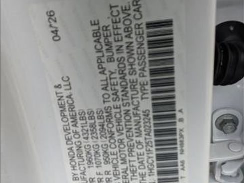 New 2026 Honda Accord LX image 18