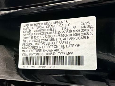 New 2026 Honda Pilot Sport image 16