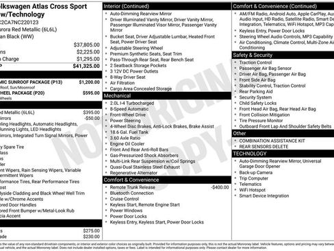 Used 2022 Volkswagen Atlas Cross Sport SE w/ Panoramic Sunroof Package image 6