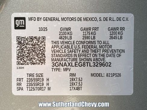 New 2026 Chevrolet Equinox RS image 46