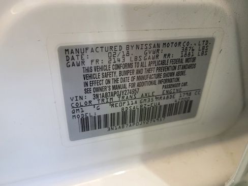 Used 2018 Nissan Sentra S FWD image 33