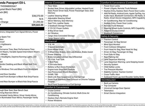 Used 2022 Honda Passport EX-L image 4