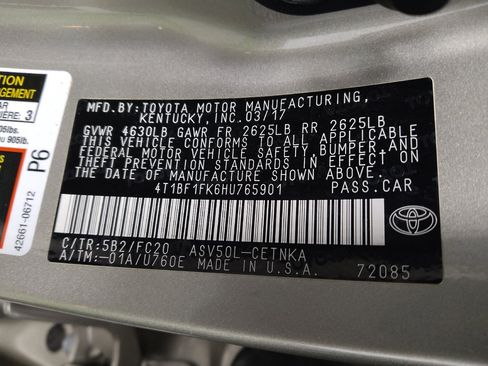 Used 2017 Toyota Camry LE FWD image 33