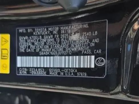 Used 2018 Lexus ES 350 w/ Luxury Package w/Wood Trim FWD image 62