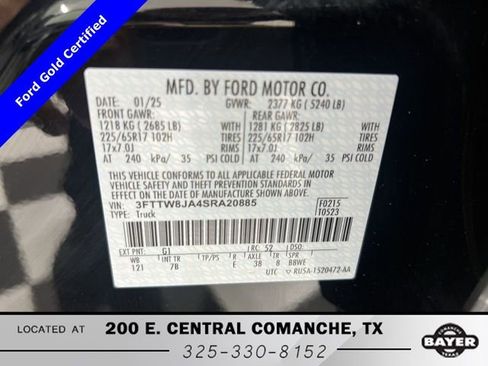 Certified 2025 Ford Maverick XLT w/ Equipment Group 302A image 29