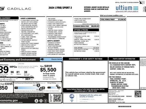 Used 2024 Cadillac Lyriq Sport AWD/4WD image 3