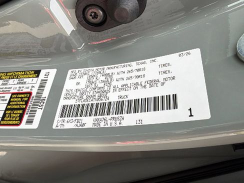 New 2026 Toyota Tundra SR5 AWD/4WD image 30