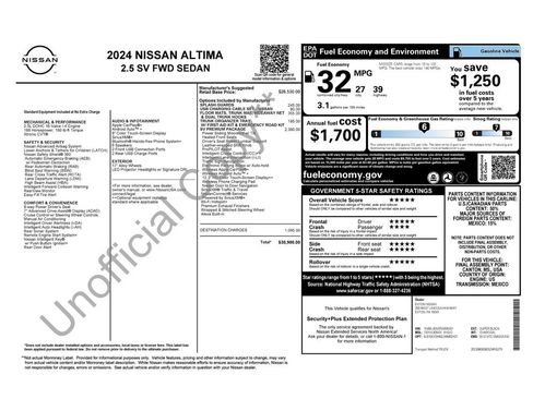 Used 2024 Nissan Altima 2.5 SV w/ SV Premium Package image 3