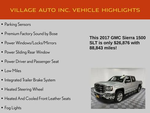Used 2017 GMC Sierra 1500 SLT w/ SLT Premium Package AWD/4WD image 14