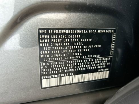 New 2026 Volkswagen Tiguan S FWD image 47