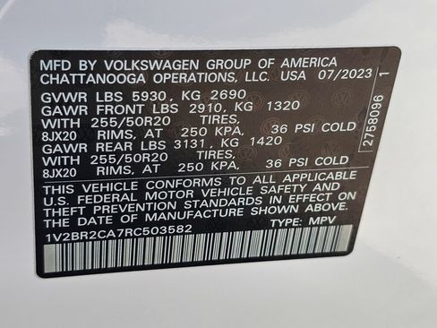 Certified 2024 Volkswagen Atlas SEL AWD/4WD image 29