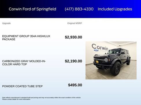 Certified 2024 Ford Bronco Wildtrak AWD/4WD image 6