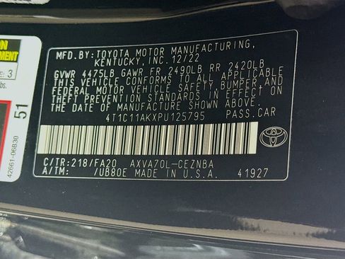 Certified 2023 Toyota Camry LE FWD image 31