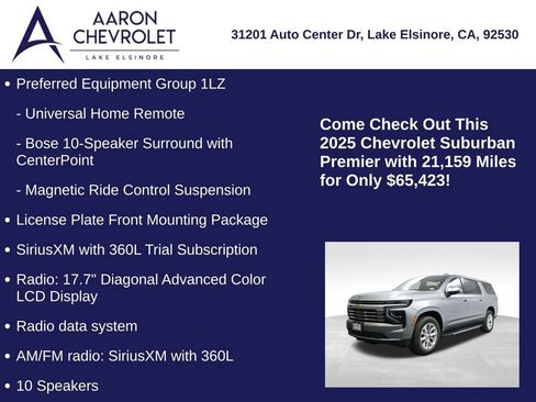 Used 2025 Chevrolet Suburban Premier image 20