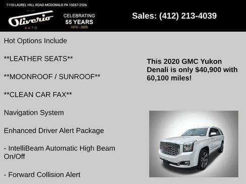 Used 2020 GMC Yukon Denali w/ Denali Ultimate Package AWD/4WD image 5