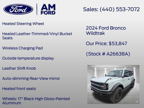 Used 2024 Ford Bronco Wildtrak AWD/4WD image 38