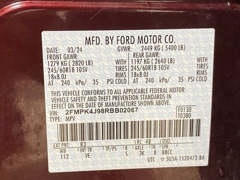 Certified 2024 Ford Edge SEL w/ Convenience Package AWD/4WD image 39