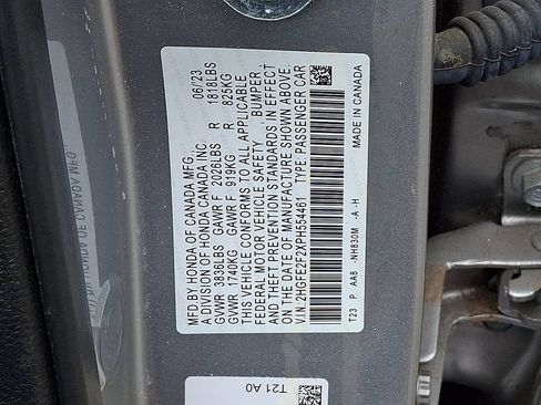 Certified 2023 Honda Civic LX image 30