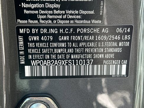 Certified 2015 Porsche 911 Carrera S RWD image 27