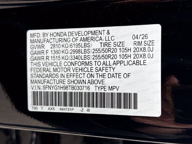Used 2026 Honda Pilot Black Edition image 19