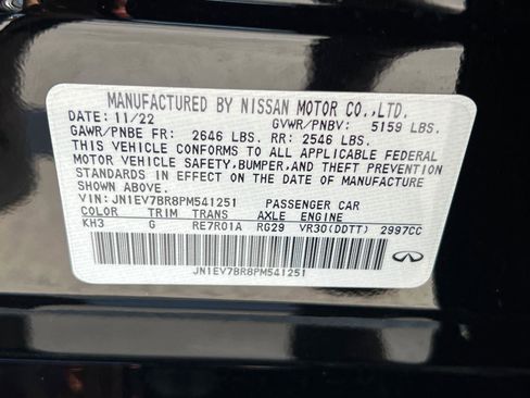 Used 2023 INFINITI Q50 Luxe w/ Cargo Package image 33