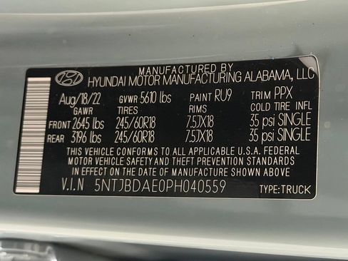 Used 2023 Hyundai Santa Cruz SEL AWD/4WD image 25