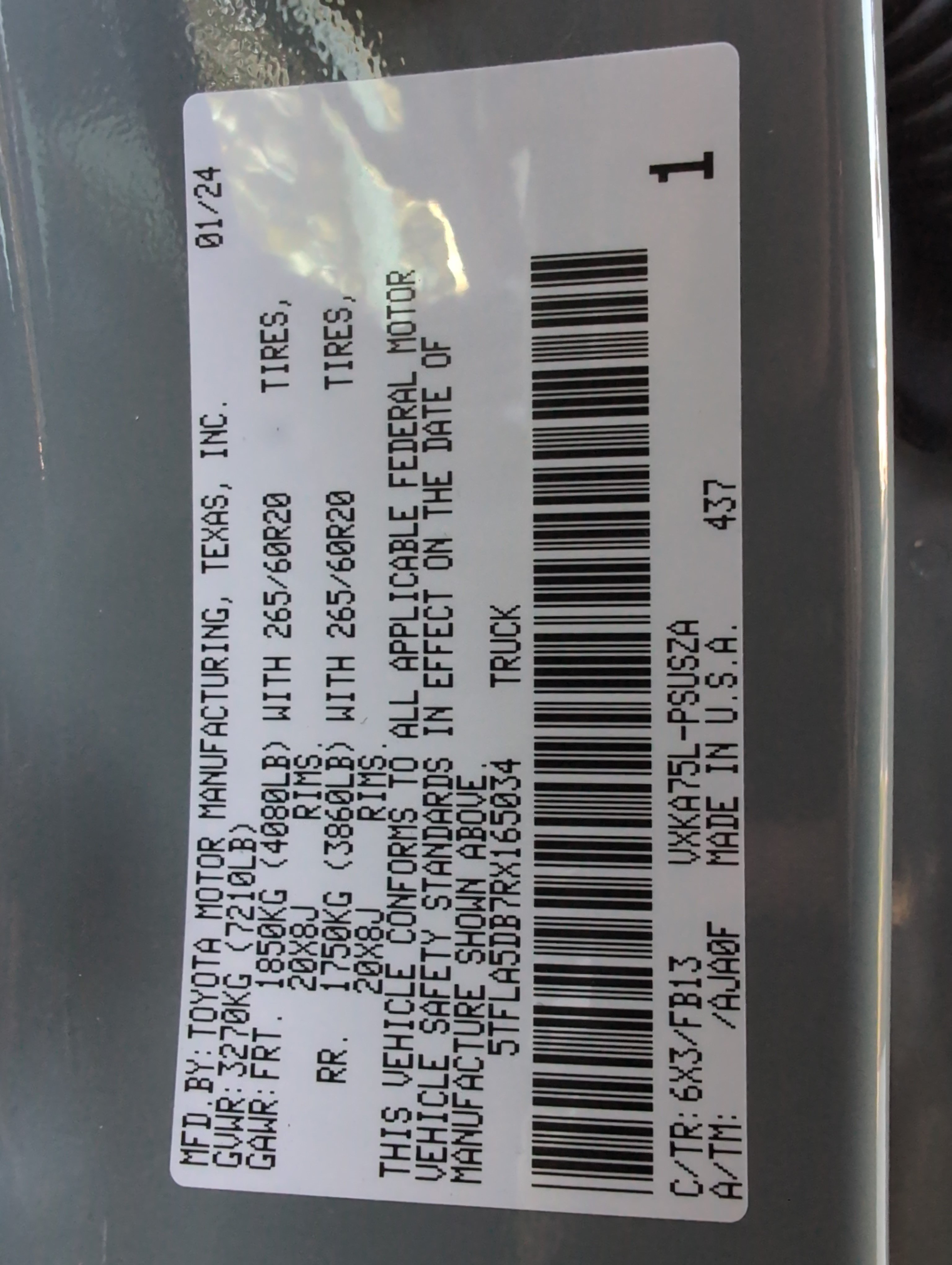 Used 2024 Toyota Tundra SR5 w/ TRD Sport Package AWD/4WD image 34