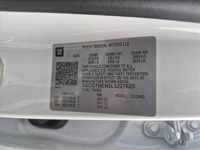 Used 2020 Chevrolet Colorado W/T w/ WT Convenience Package AWD/4WD image 13