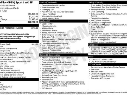 New 2025 Cadillac Optiq Sport 1 image 18