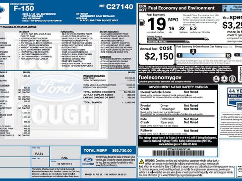 Used 2021 Ford F150 Lariat AWD/4WD image 3