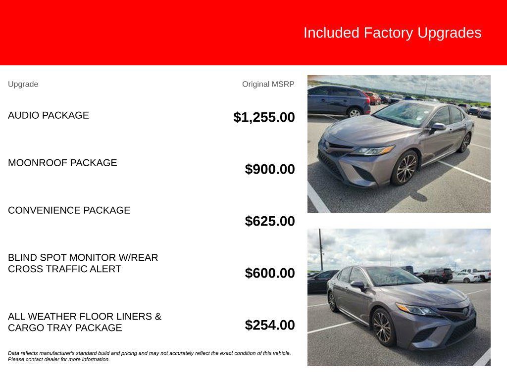Used 2018 Toyota Camry SE w/ Audio Package FWD image 5
