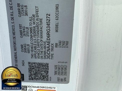 Used 2024 Chevrolet Silverado 1500 W/T w/ WT Fleet Convenience Package image 18