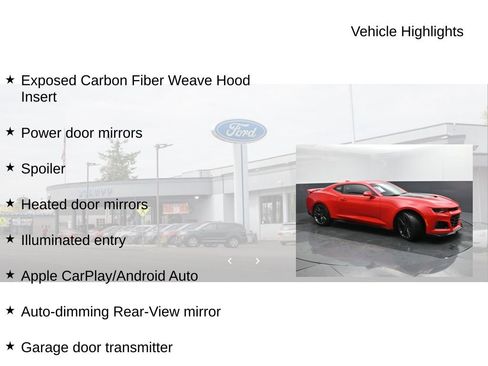 Used 2017 Chevrolet Camaro ZL1 RWD image 21