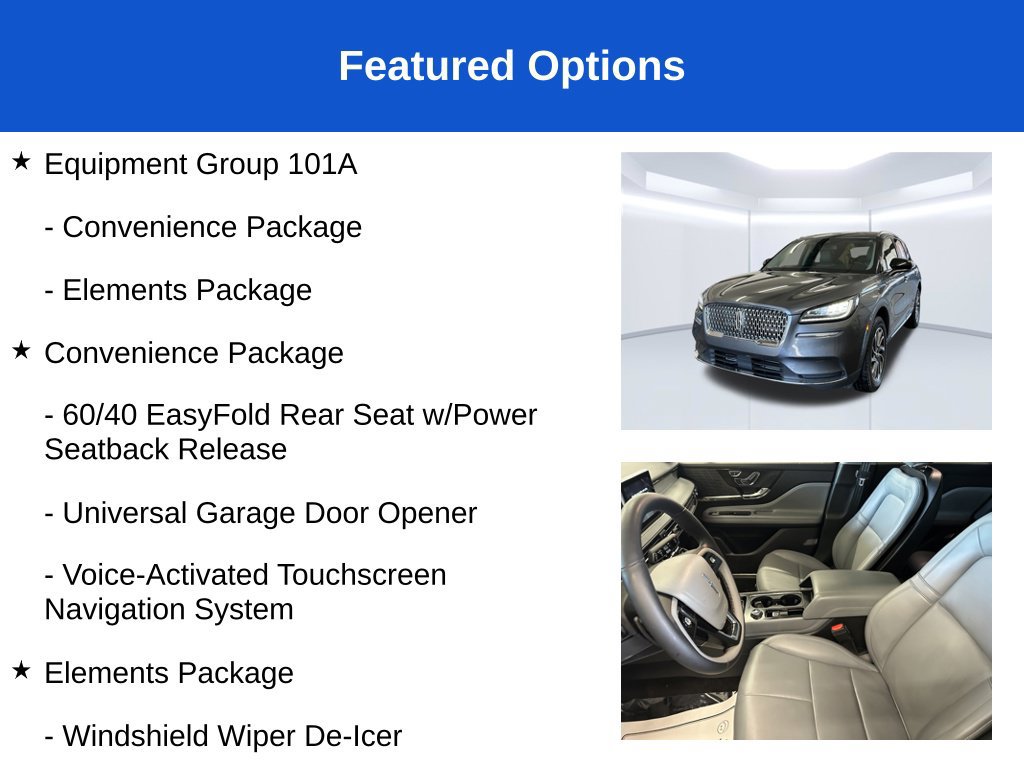 Used 2022 Lincoln Corsair AWD w/ Equipment Group 101A image 3