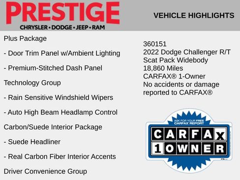 Used 2022 Dodge Challenger R/T Scat Pack RWD image 4