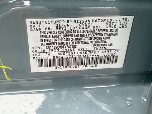 New 2026 Nissan Sentra SV w/ SV Convenience Package FWD image 38