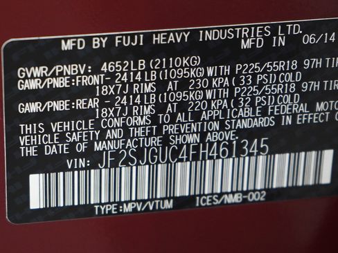 Used 2015 Subaru Forester 2.0XT Touring w/ Popular Package #2 AWD/4WD image 25
