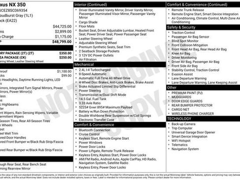 Used 2025 Lexus NX 350 AWD w/ Accessory Package (2T) image 42