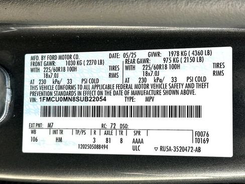Used 2025 Ford Escape ST-Line FWD image 32