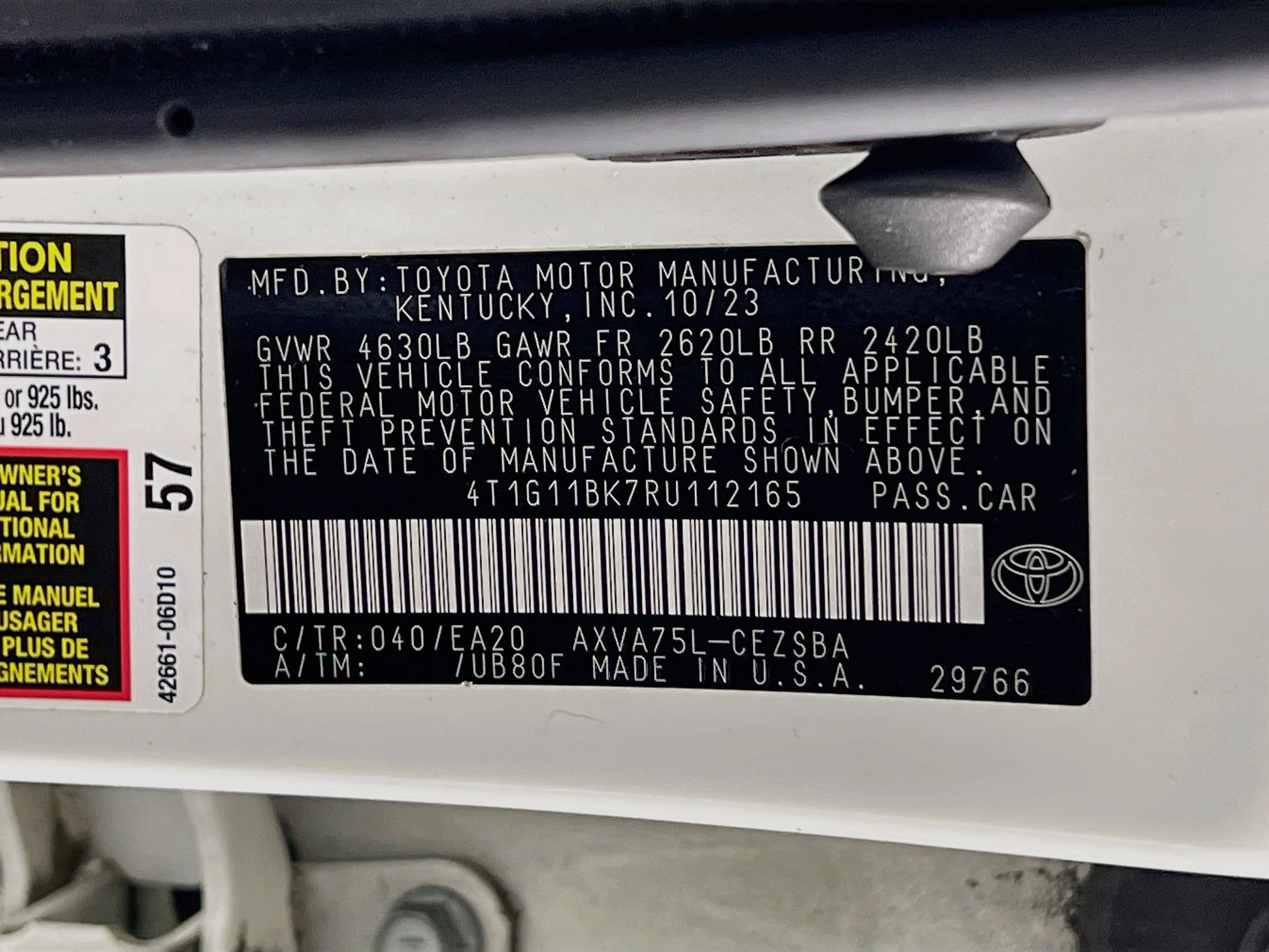 Certified 2024 Toyota Camry SE AWD/4WD image 26